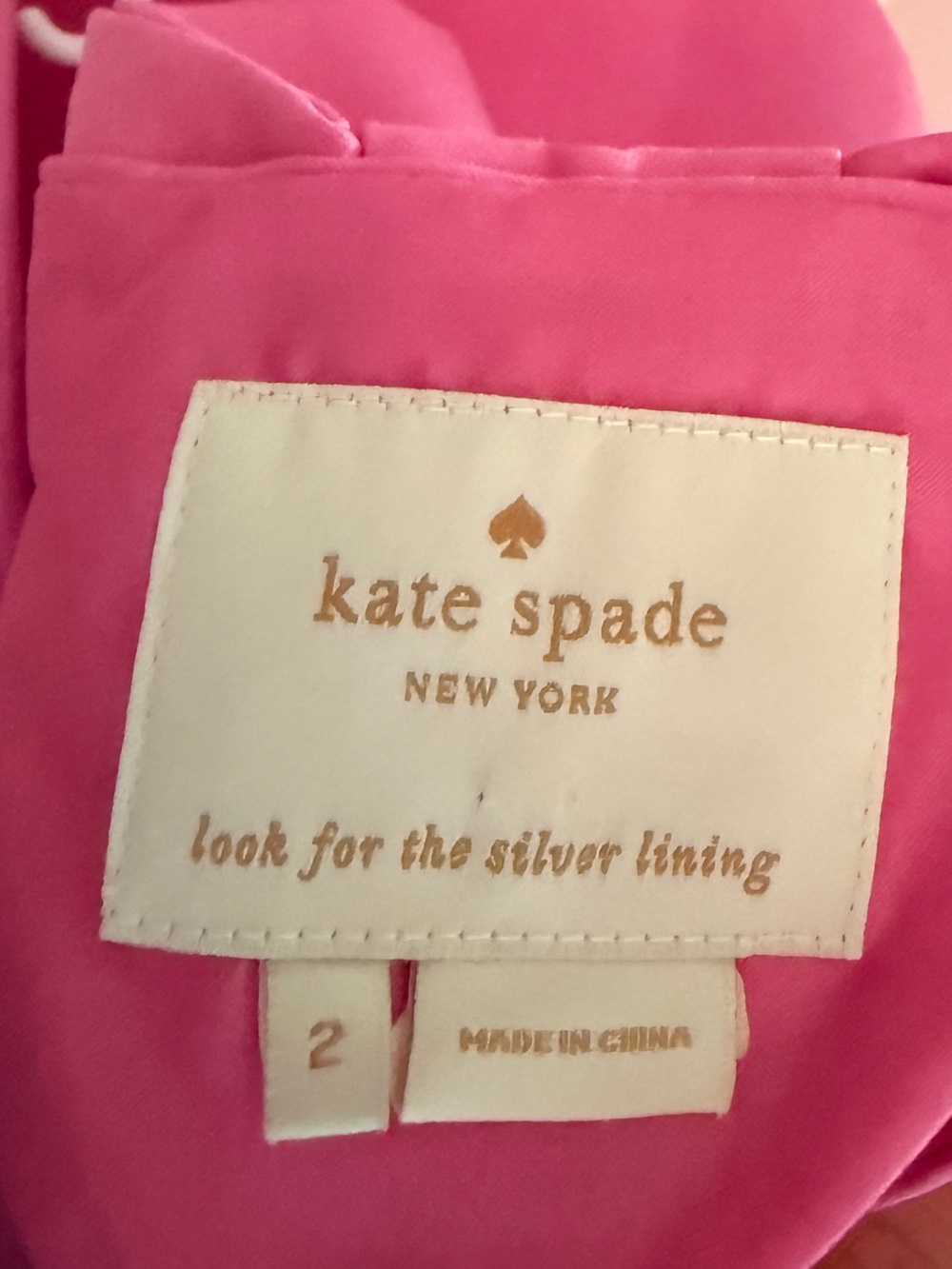 Kate Spade Pink Sleeveless A-Line Bow Back Dress View 5